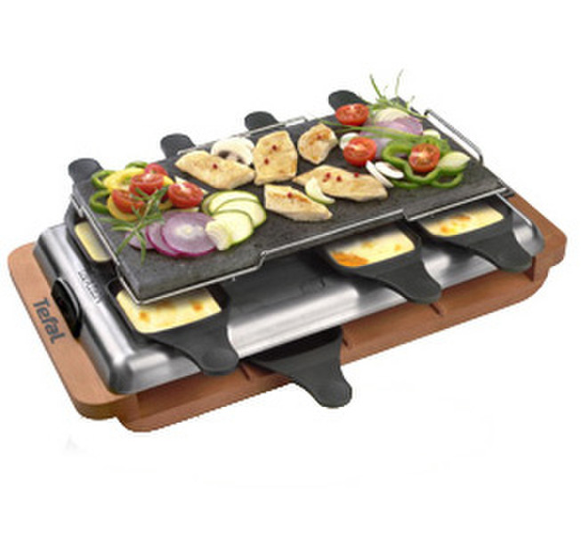 Tefal Raclette-Grill Ovation 1100W Schwarz, Silber Raclettegrill