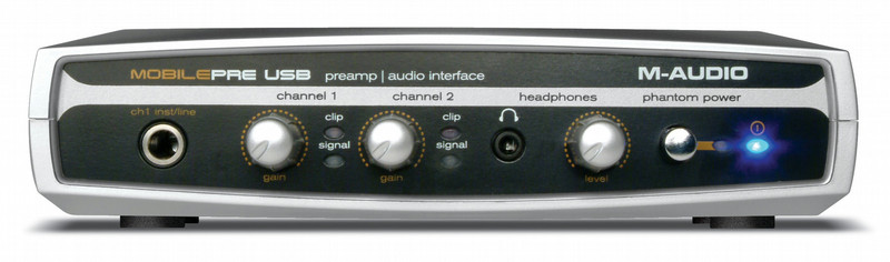 Pinnacle MobilePre USB 16бит 48кГц Cеребряный цифровой аудио рекордер