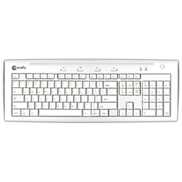 Macally IKEY5V2, FR USB AZERTY Weiß Tastatur