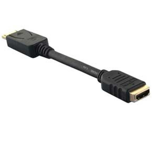 Lindy DisplayPort / HDMI Adapter Cable 0.16m DisplayPort HDMI Black