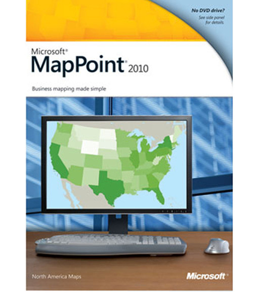 Microsoft MapPoint 2010 EU ED, Win32, DVD, FRE