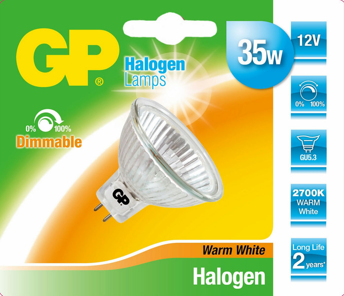 GP Lighting 003274-HLCE1 35W GU5.3 B warmweiß Halogenlampe
