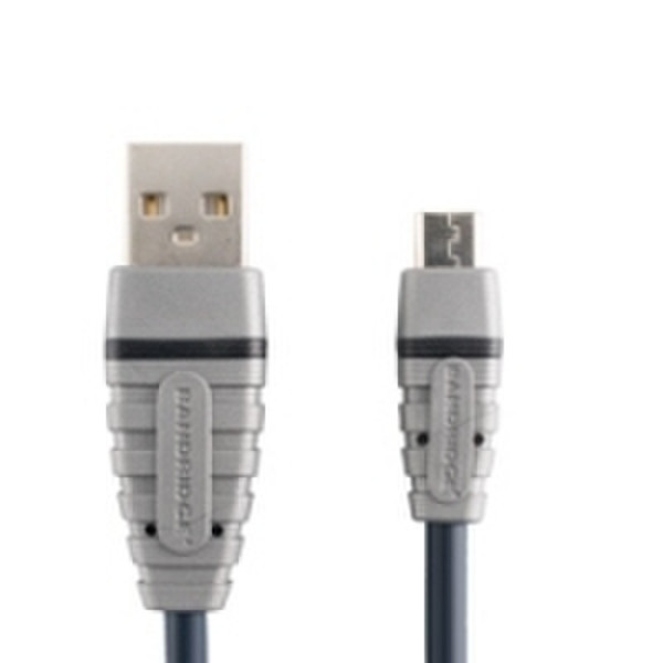 Bandridge BCL4902 2m USB A Micro-USB B Grey USB cable