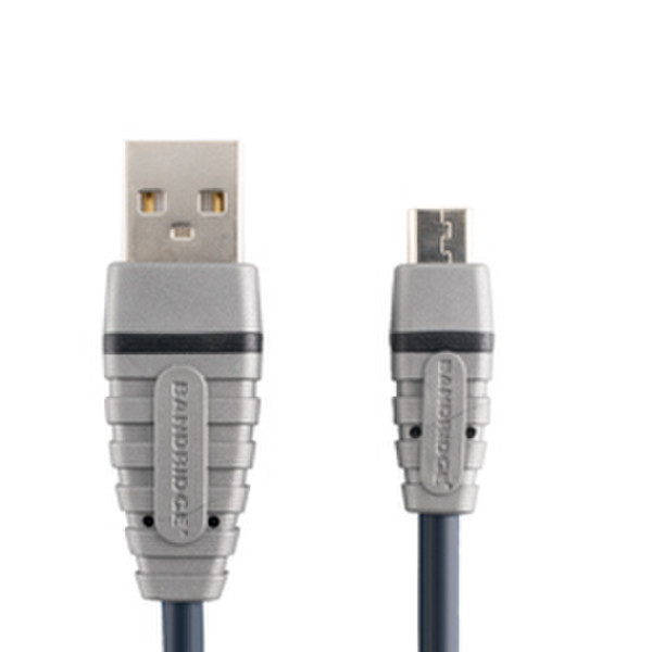 Bandridge 1m USB Cable 1м USB A Micro-USB B Черный кабель USB