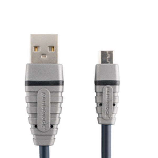 Bandridge 1m USB Cable 1m USB A Micro-USB B Schwarz USB Kabel