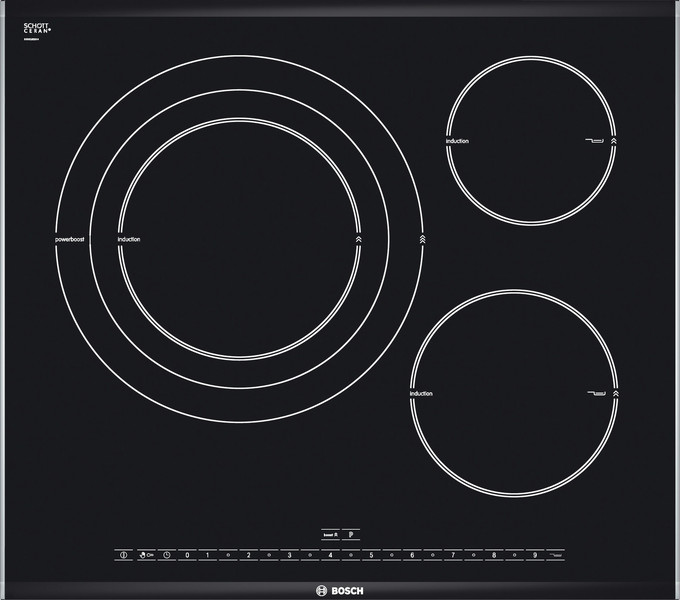 Bosch PID675N24E Встроенный Induction hob Черный плита