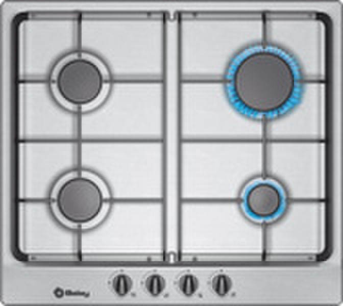 Balay 3ETX-334 B Встроенный Gas hob Cеребряный