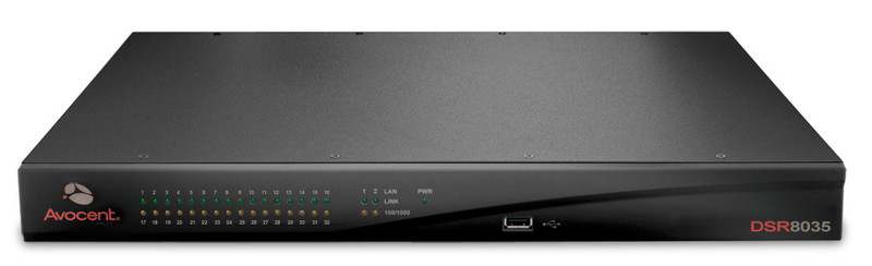 Vertiv DSR8035DAC Schwarz Tastatur/Video/Maus (KVM)-Switch