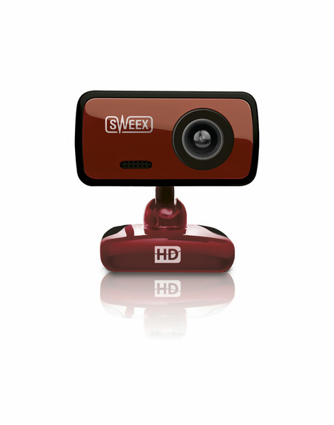 Sweex WC062 2МП 1600 x 1200пикселей USB 2.0 Красный вебкамера