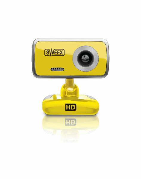 Sweex WC064 2MP 1600 x 1200Pixel USB 2.0 Gelb Webcam