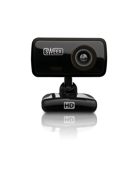 Sweex WC060 2МП 1600 x 1200пикселей USB 2.0 Черный вебкамера