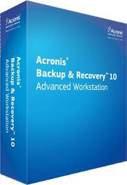 Avanquest Acronis Backup & Recovery 10 Advanced Workstation