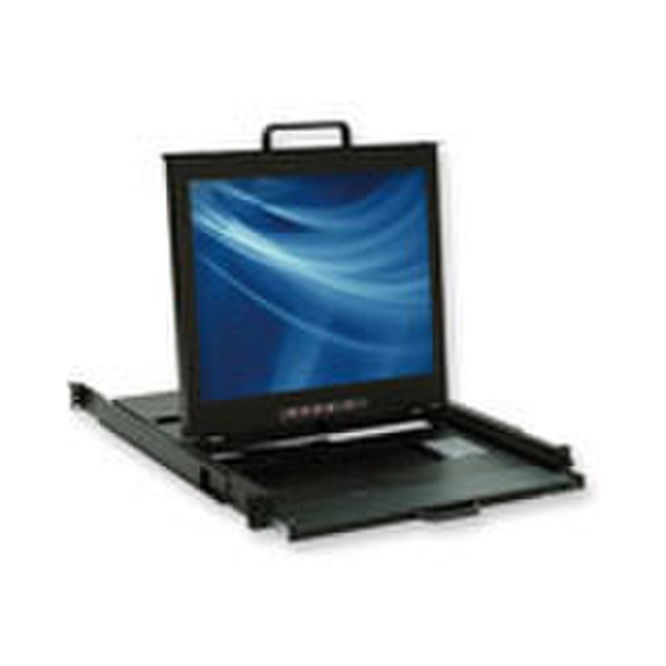 Intronics Dual-Rail LCD KVM Rack Console with Modular KVM Switch