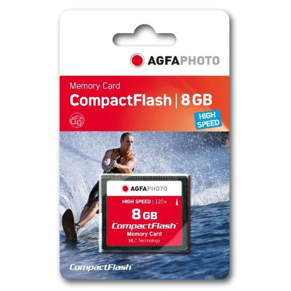 AgfaPhoto Compact Flash, 8GB 8GB Kompaktflash Speicherkarte