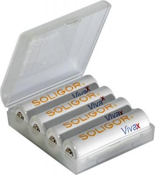 Soligor Vivax 4x NiMH Batt. AA 2100mA Nickel-Metal Hydride (NiMH) 2100mAh 1.2V rechargeable battery