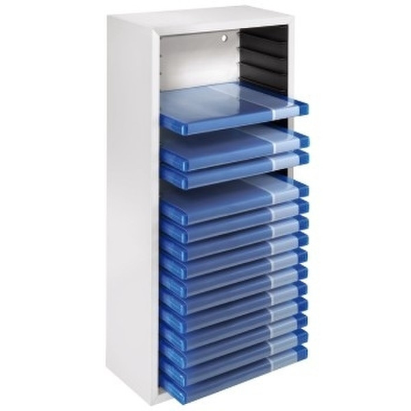 Hama Blu-ray-Box 20 Wood White optical disc stand