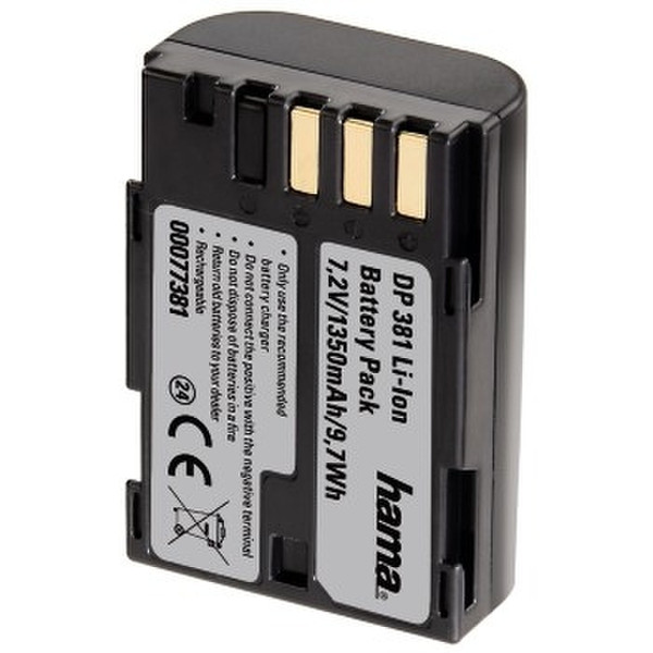 Hama DP 381 Lithium-Ion (Li-Ion) 1350mAh 7.2V Wiederaufladbare Batterie