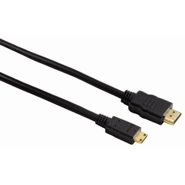Hama HDMI 1.3 Connecting Cable, A plug - C(mini) 0.5m HDMI Mini-HDMI Schwarz HDMI-Kabel