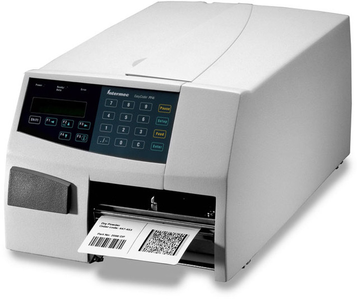 Intermec PF4i Прямая термопечать 300 x 300dpi Белый устройство печати этикеток/СD-дисков