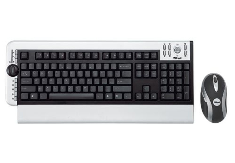 Trust DS-3300X, UK RF Wireless QWERTY Tastatur