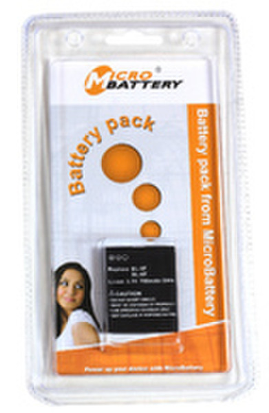 MicroBattery MBP-NOK1014 Lithium-Ion (Li-Ion) 700mAh 3.7V rechargeable battery