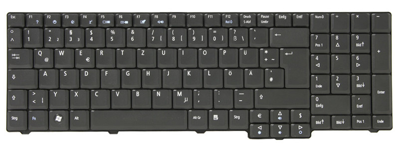 Acer Keyboard 105KS Black Danish QWERTY Danish Black keyboard
