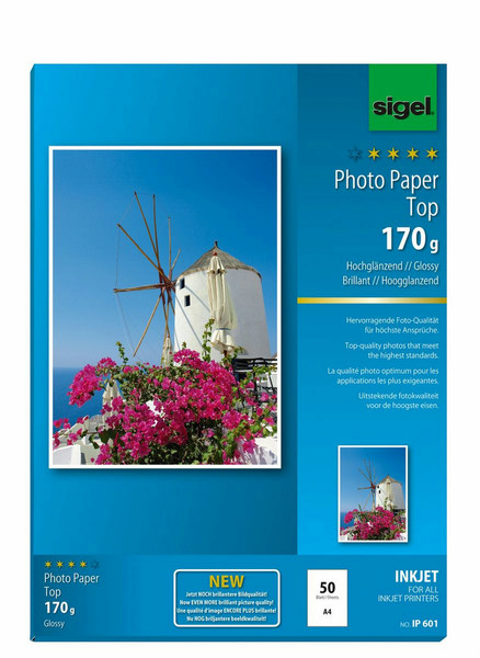 Sigel IP601 A4 (210×297 mm) Gloss White inkjet paper