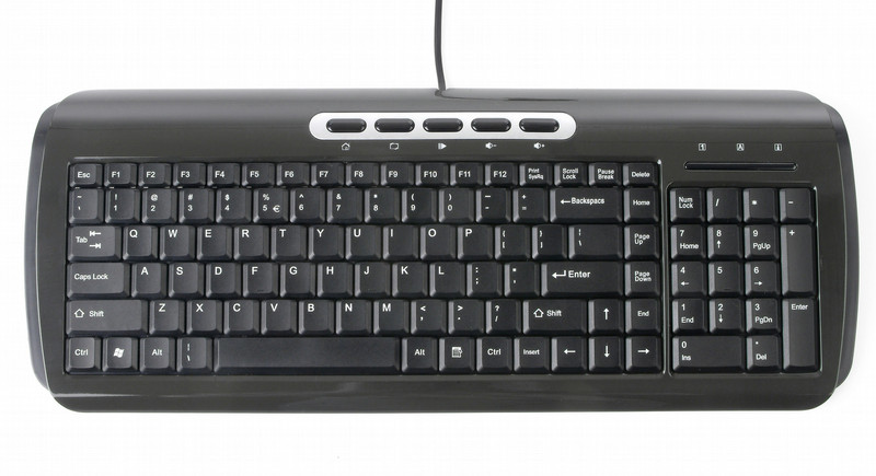Saitek Compact Keyboard USB QWERTY Черный клавиатура