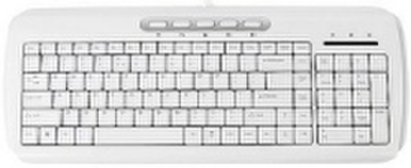 Saitek Expression Keyboard USB QWERTY Белый клавиатура