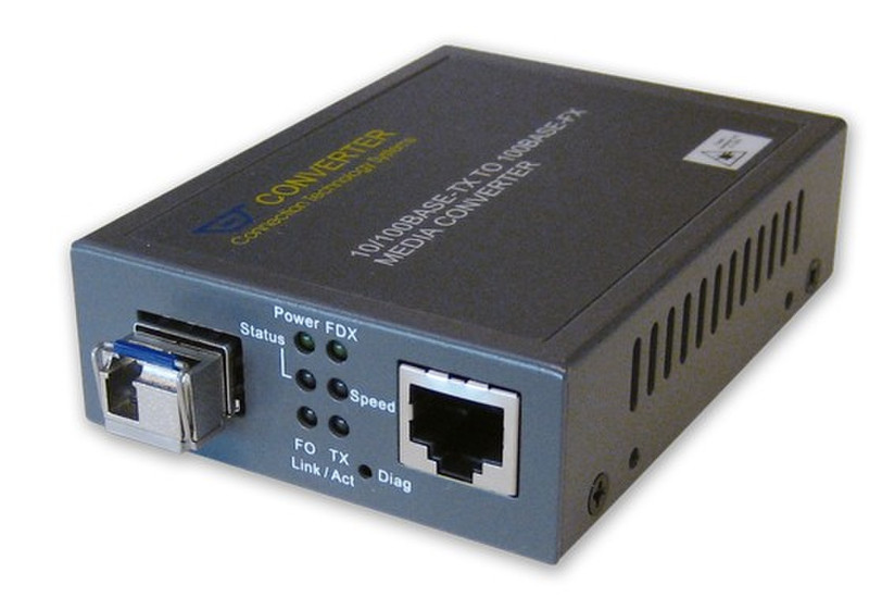 ZyXEL CTS CVT-2512 100Mbit/s Schwarz Netzwerk Medienkonverter