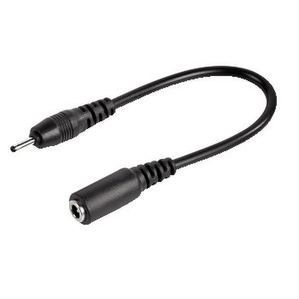MLINE Adapter Nokia 3.5 mm -> 2.0 mm 2.0 mm 3.5 mm Black cable interface/gender adapter