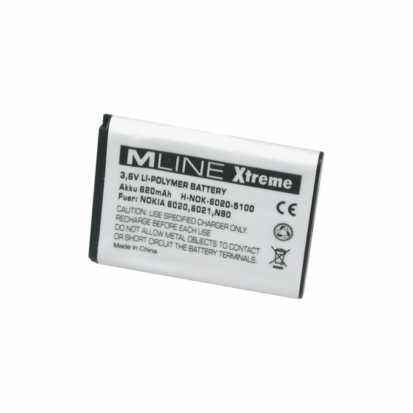 MLINE Xtreme Li-Polymer Battery 620 mAh Литий-полимерная (LiPo) 620мА·ч 3.6В аккумуляторная батарея