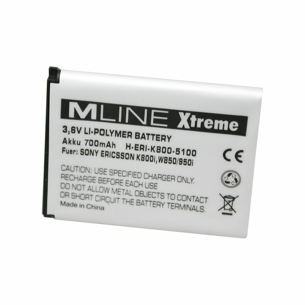 MLINE Xtreme Li-Polymer 700mAh Battery Литий-полимерная (LiPo) 700мА·ч 3.6В аккумуляторная батарея