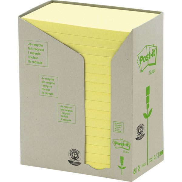 Post-It 655YRT Yellow 100sheets self-adhesive note paper