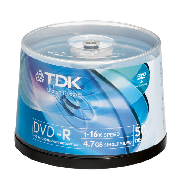 TDK DVD-R 4.7GB, 16x (50) 4.7GB DVD-R 50pc(s)