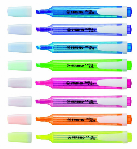 Stabilo Swing Cool Blue,Green,Lilac,Multi,Orange,Yellow 8pc(s) marker