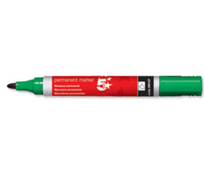 5Star 296107 Зеленый 12шт перманентная маркер