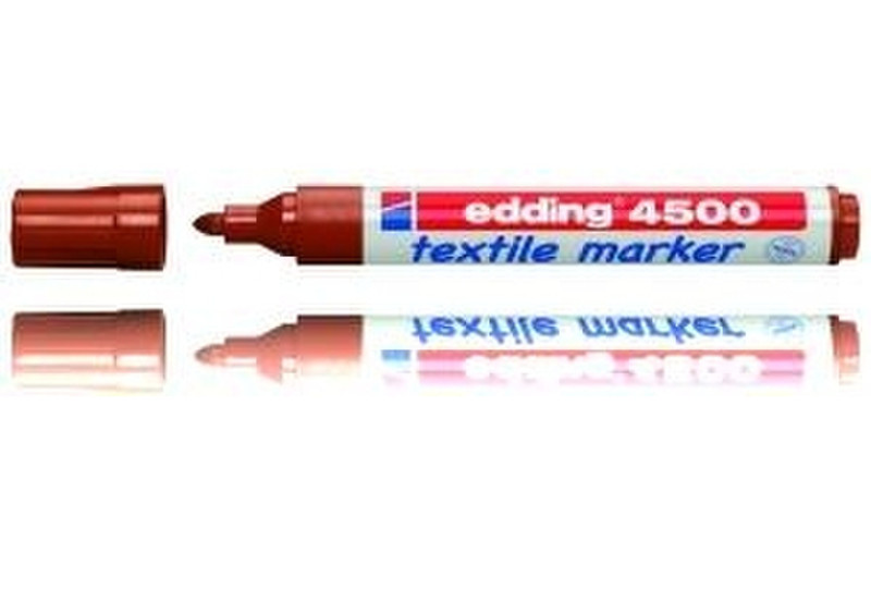 Edding Textielmarker e-4500 Пулевидный наконечник Коричневый перманентная маркер