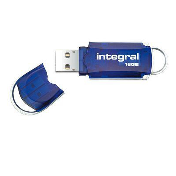 Integral Courier 16GB 16ГБ USB 2.0 Тип -A Синий USB флеш накопитель