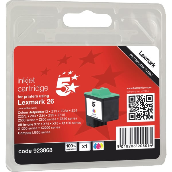 5Star 923868 Cyan,Magenta,Yellow ink cartridge