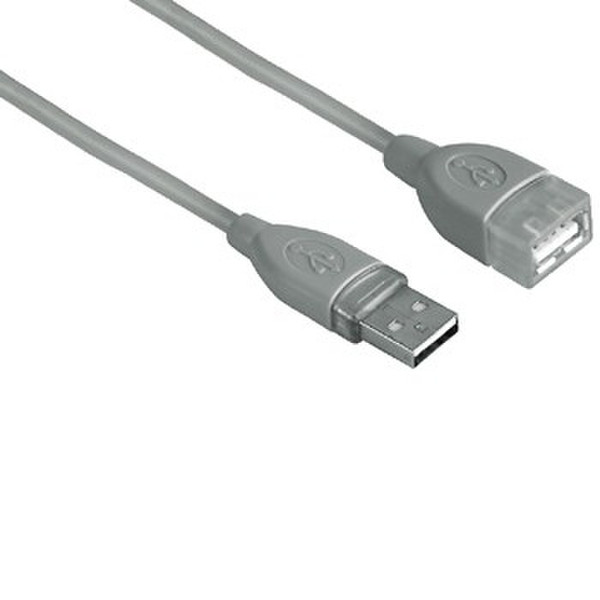 Hama USB A 3м USB A USB A Серый кабель USB