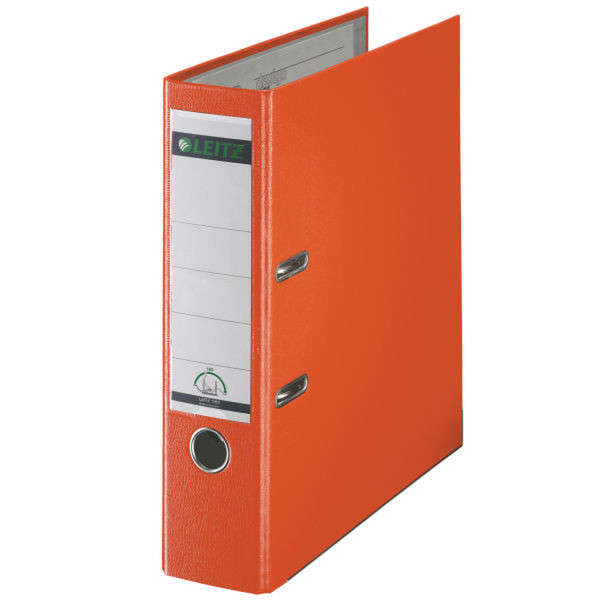 Leitz 180° Lever Arch File Plastic Plastic Orange ring binder