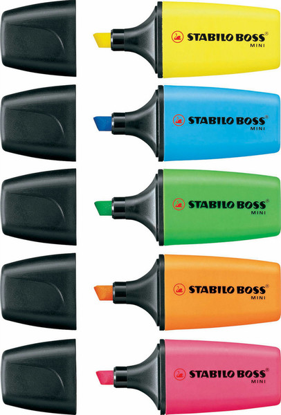 Stabilo Boss Mini Зеленый, Оранжевый, Желтый маркер