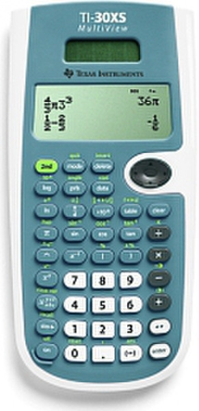 Texas Instruments TI-30XS MultiView Tasche Wissenschaftlicher Taschenrechner Blau, Weiß