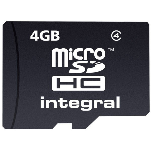 Integral microSDHC 4GB 4GB MicroSDHC memory card