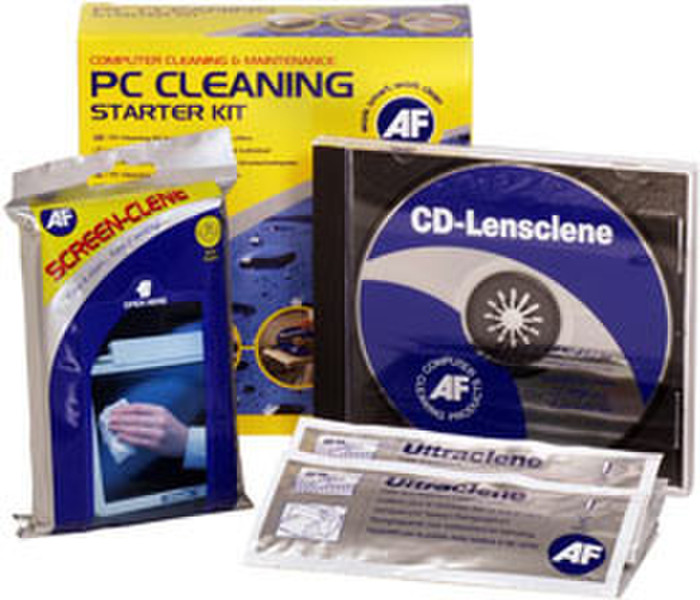 AF PC Cleaning Starter Kit Screens/Plastics Equipment cleansing wet & dry cloths