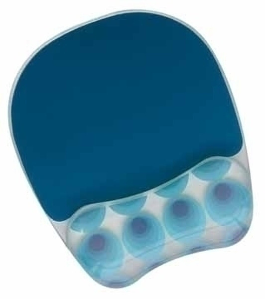 Fellowes Gel Mousepad Wrist Rest Blue Синий, Серый коврик для мышки