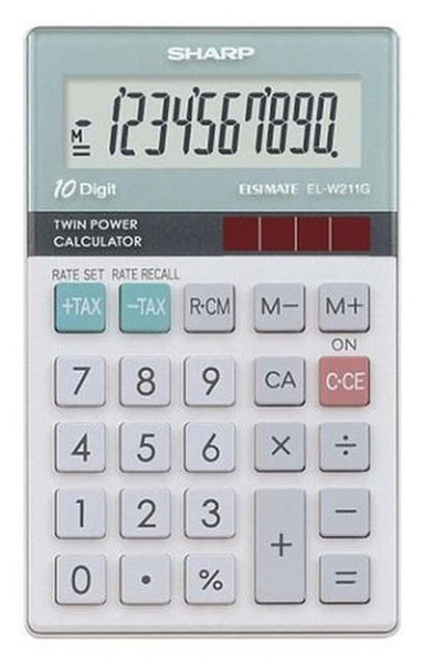 Sharp EL-W211G Pocket Basic calculator