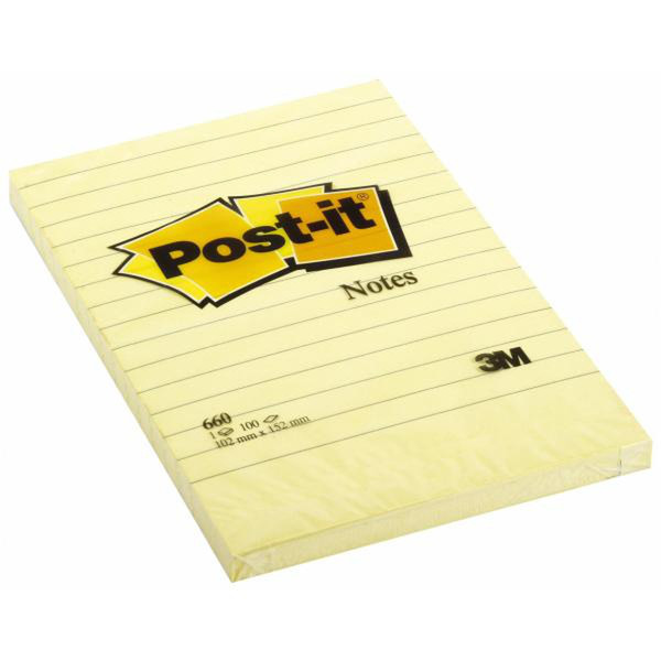 Post-It 660M Yellow 6pc(s) self-adhesive label