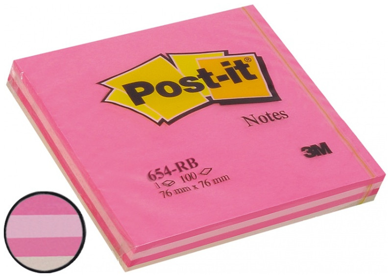 Post-It 654RBS Разноцветный 100листов самоклеющаяся бумага для заметок